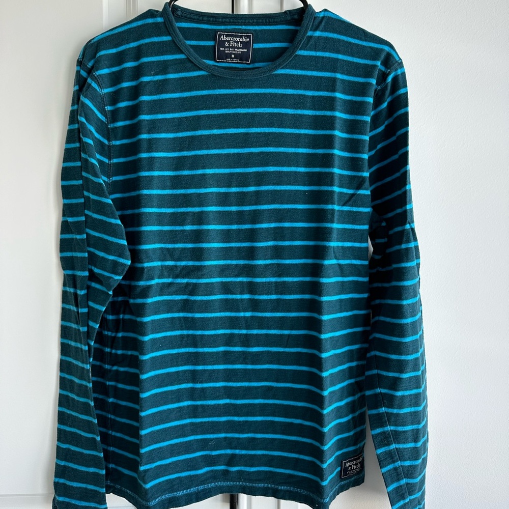 Abercrombie Men’s long sleeve striped shirt